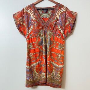 Women’s Angie Boho Paisley Shirt Size M
